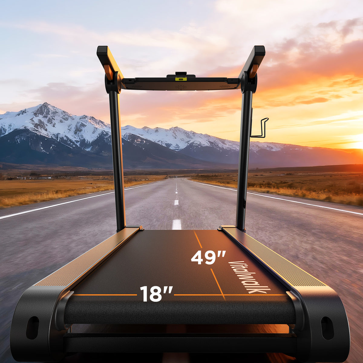 VitalWalk compact treadmill designed for home use