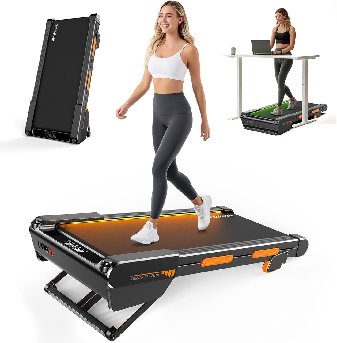 VitalWalk Apollo-11 Elite compact incline walking pad