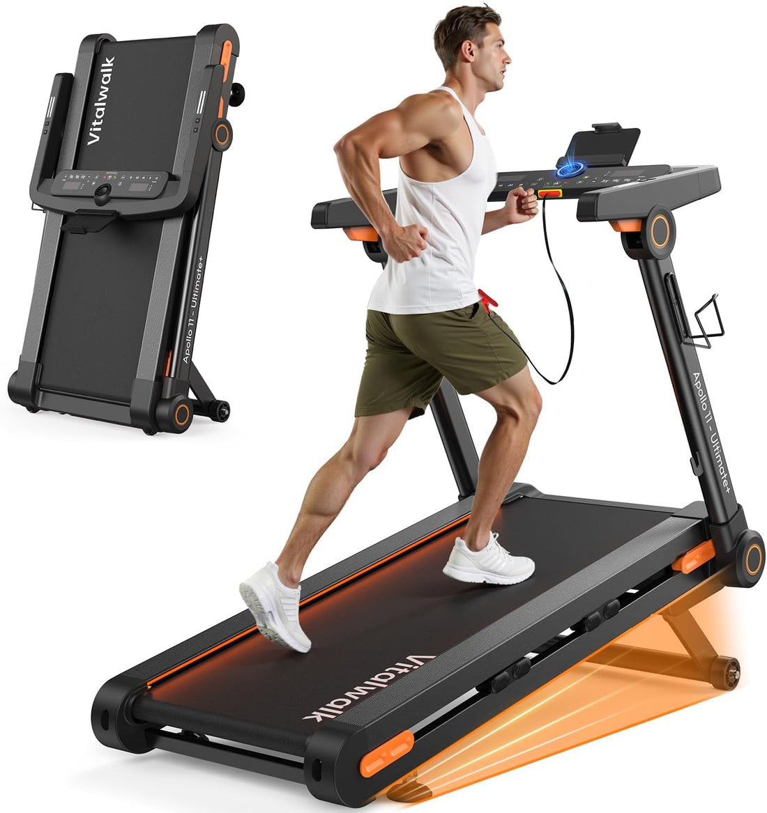 VitalWalk Apollo-11 Ultimate full-deck foldable treadmill